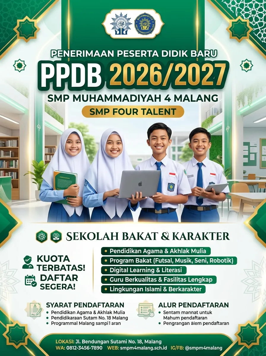 Penerimaan Peserta Didik Baru (PPDB) 2026/2027 Dibuka: Fasilitas Talent Mapping Gratis untuk Siswa Baru