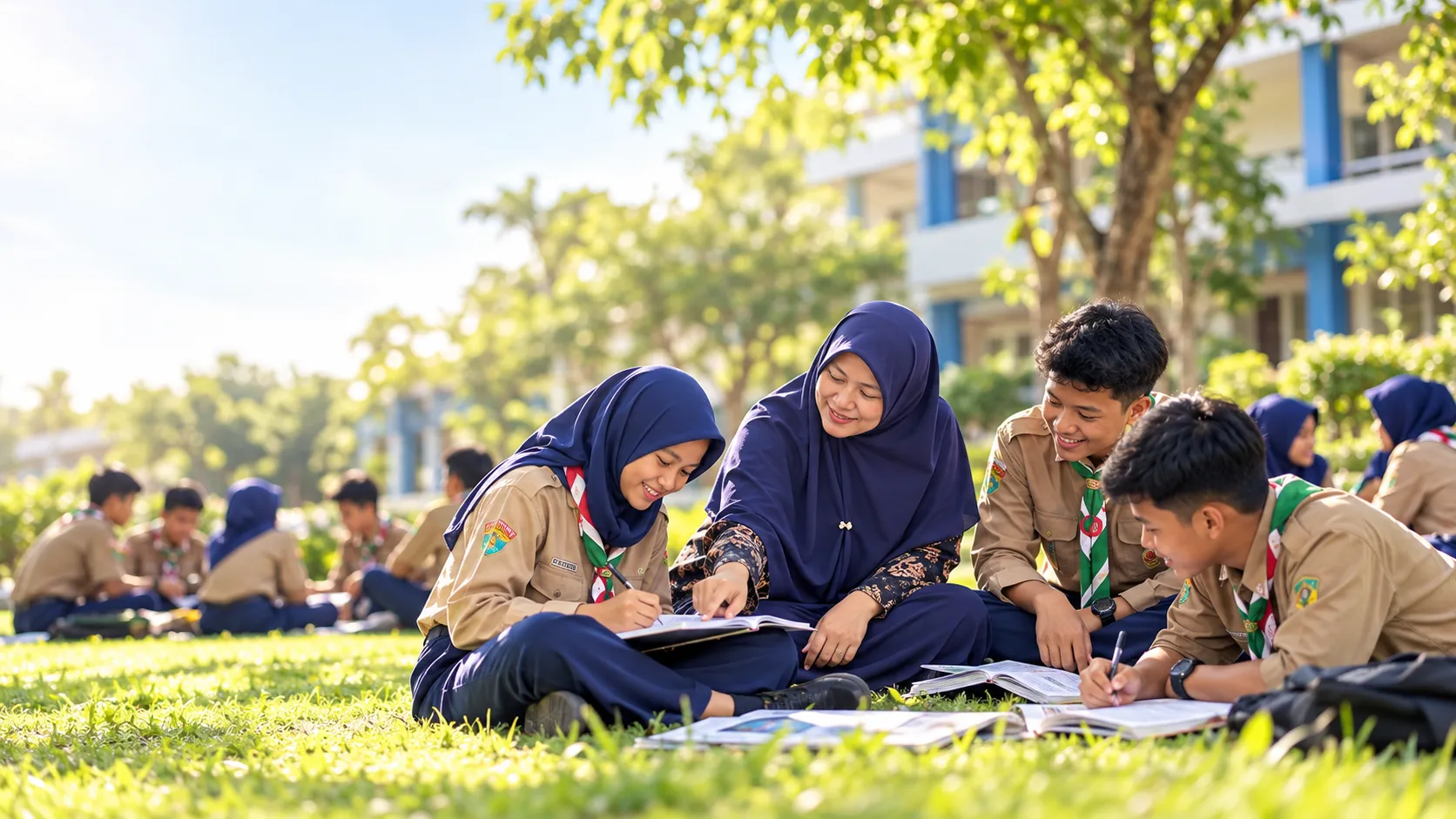Suasana Lapangan & Gedung Kampus Four Talent